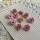 10 boutons blanc fleur