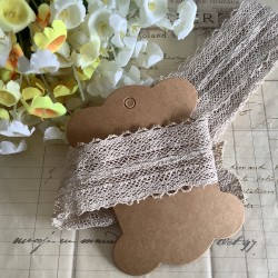 Dentelle coton beige 1M