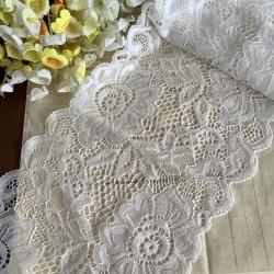 Dentelle stretch blanc 180cm
