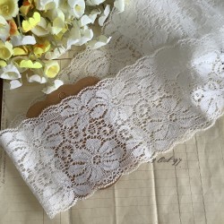 Dentelle stretch blanc 1M