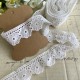 Dentelle broderie anglaise blanc 1M