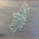 Spitze Applikation weiss 26 x 12 cm