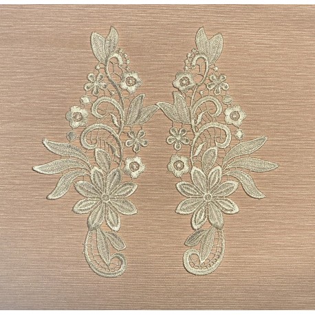 Applique dentelle pair