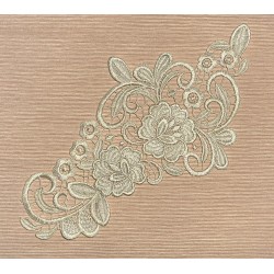 Applique dentelle blanc