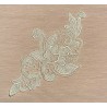 Applique dentelle blanc
