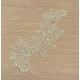 Applique dentelle blanc