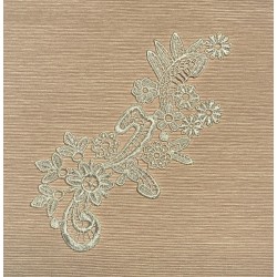 Applique dentelle blanc