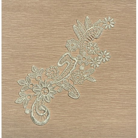 Applique dentelle blanc