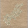 Applique dentelle blanc