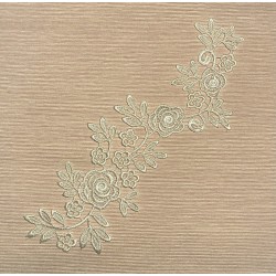 Applique dentelle blanc