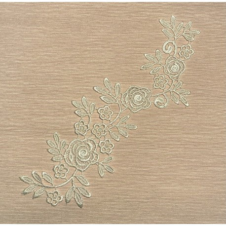 Applique dentelle blanc