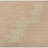 Applique dentelle blanc