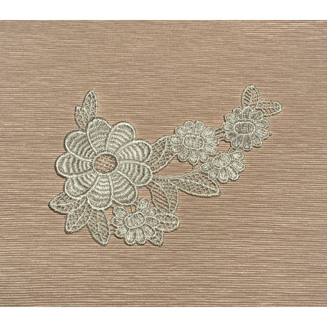 Applique dentelle blanc