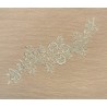 Applique dentelle blanc