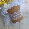 Spitze 4 cm weiss 1M