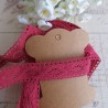 Spitze Baumwolle rosa - rot 1M