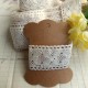 Dentelle 4 cm coton beige 1m