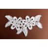 Spitze Applikation weiss 17x10cm
