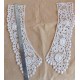 Col en dentelle Applique beige 28x9cm