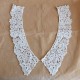 Col en dentelle Applique beige 32x9,5cm