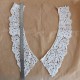 Col en dentelle Applique beige 32x9,5cm