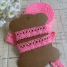 Dentelle coton rose 4m